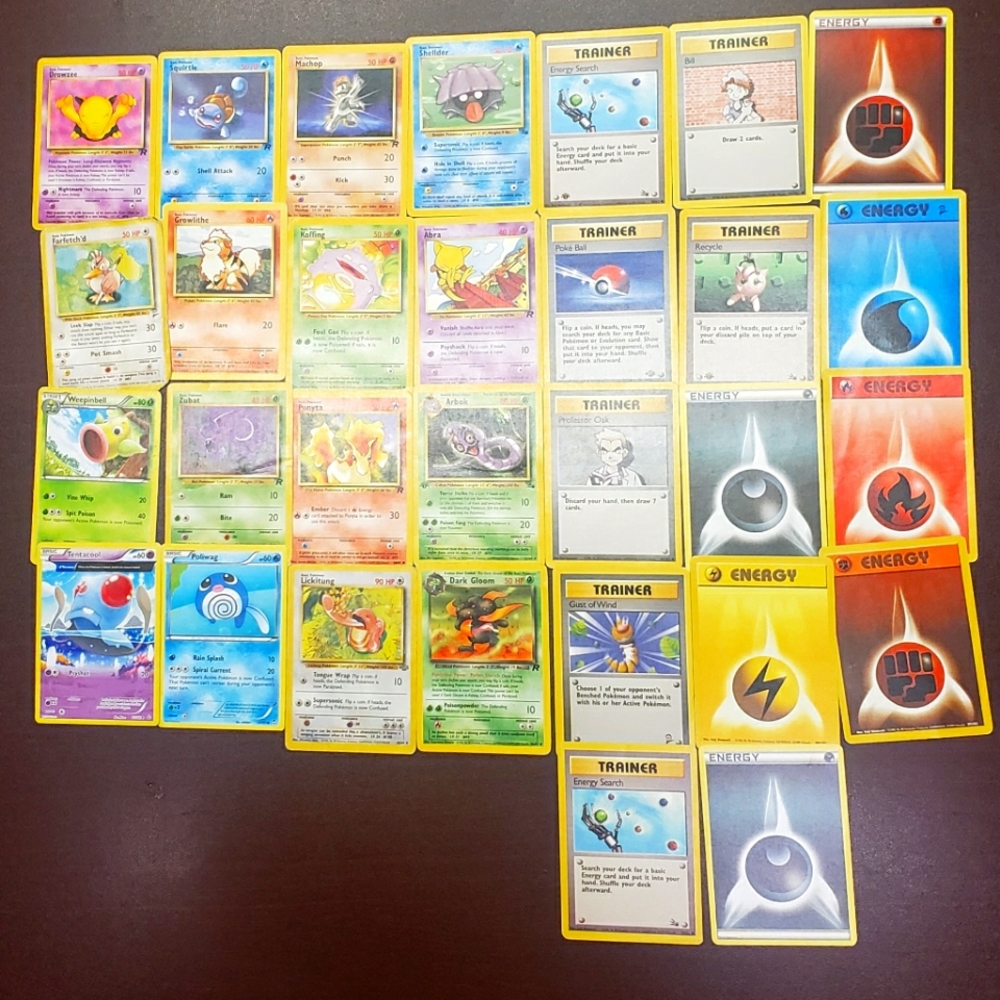 Pokémon  vintage 1999 cards